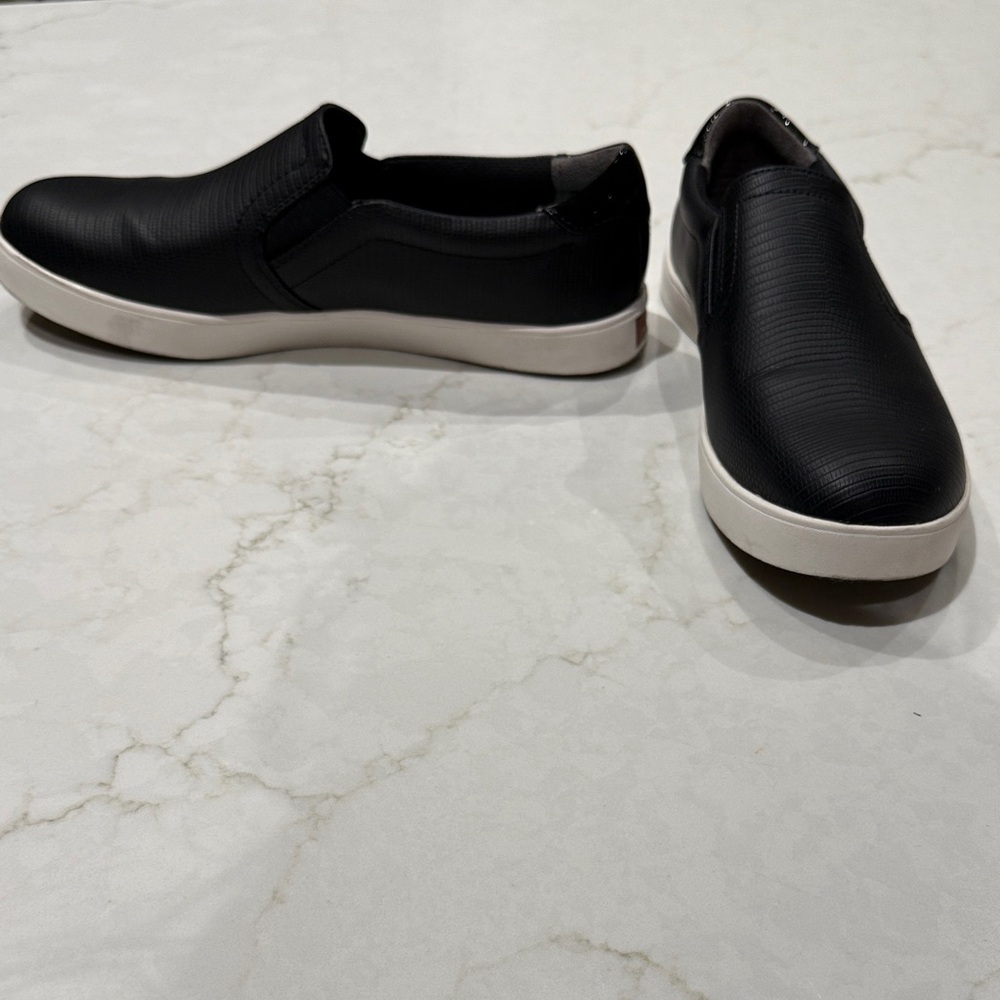 Dr. Scholl's Black Slip-On Women's Flats